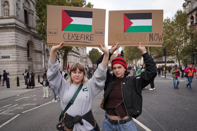 Activists for ceasefire on Gaza