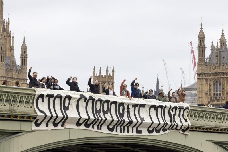 Banner drop stop corporate courts
