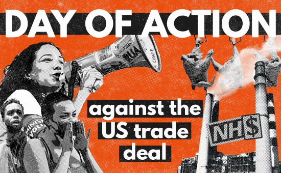 Day of action against the US trade deal