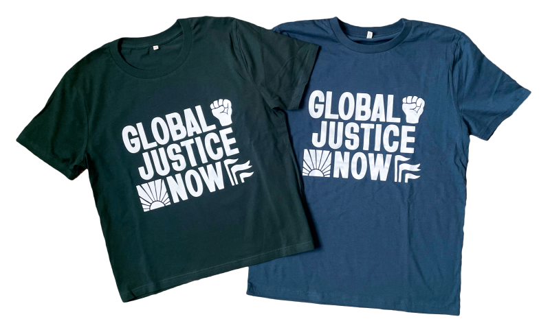 Global Justice Now T-shirts