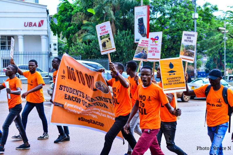 Ugandan student protest against EACOP
