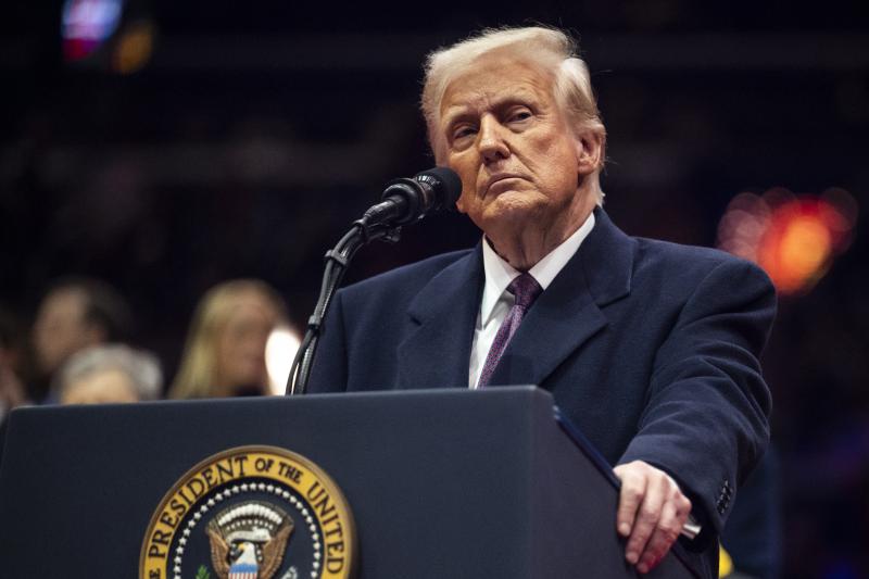 Donald Trump standing at podium