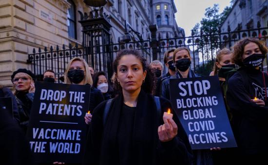 Funeral procession protest London