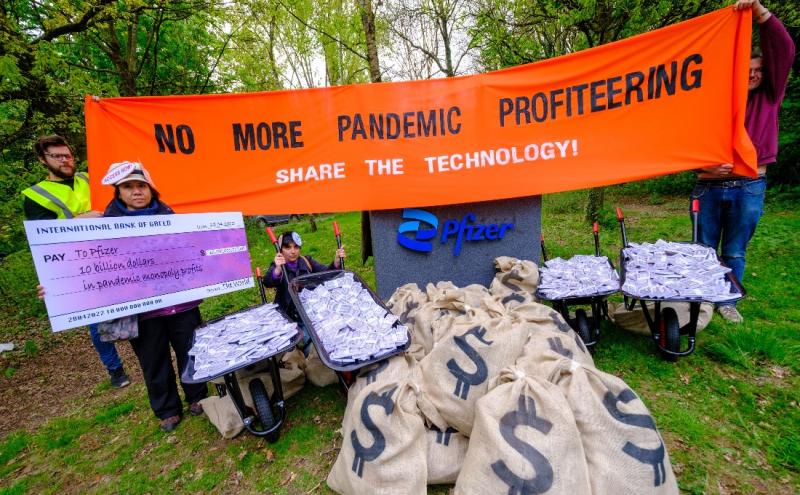 Protest outside Pfizer