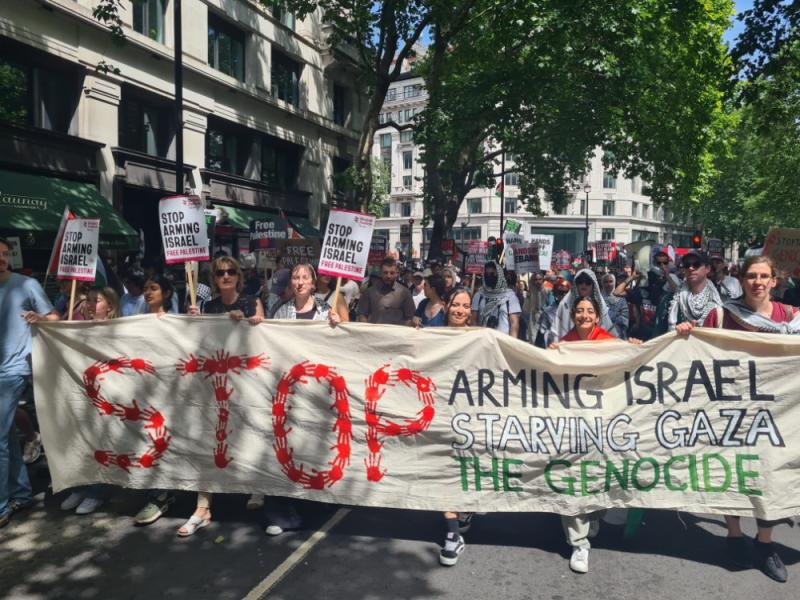 Stop Israel's genocide in Gaza protest