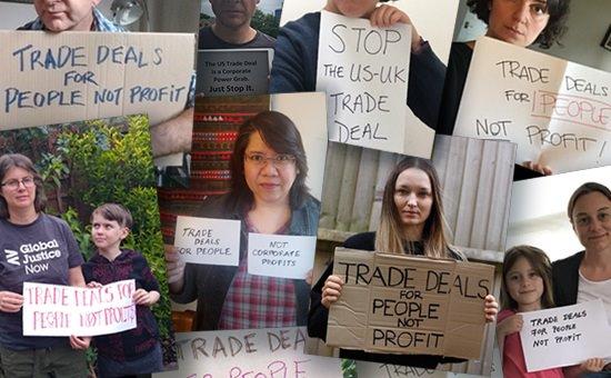 No to a corporate-led US-UK trade deal